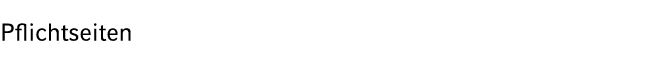 Pflichtseiten
