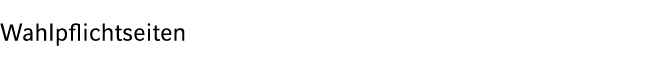 Wahlpflichtseiten